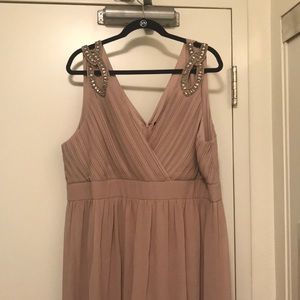Blush/pink bridesmaid dress